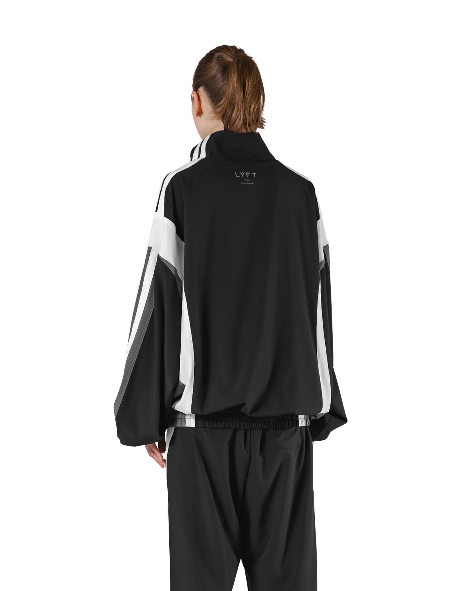 2Line Oversize Track Jacket - Black – LÝFT 2Line Oversize Track Jacket - Black – LÝFT