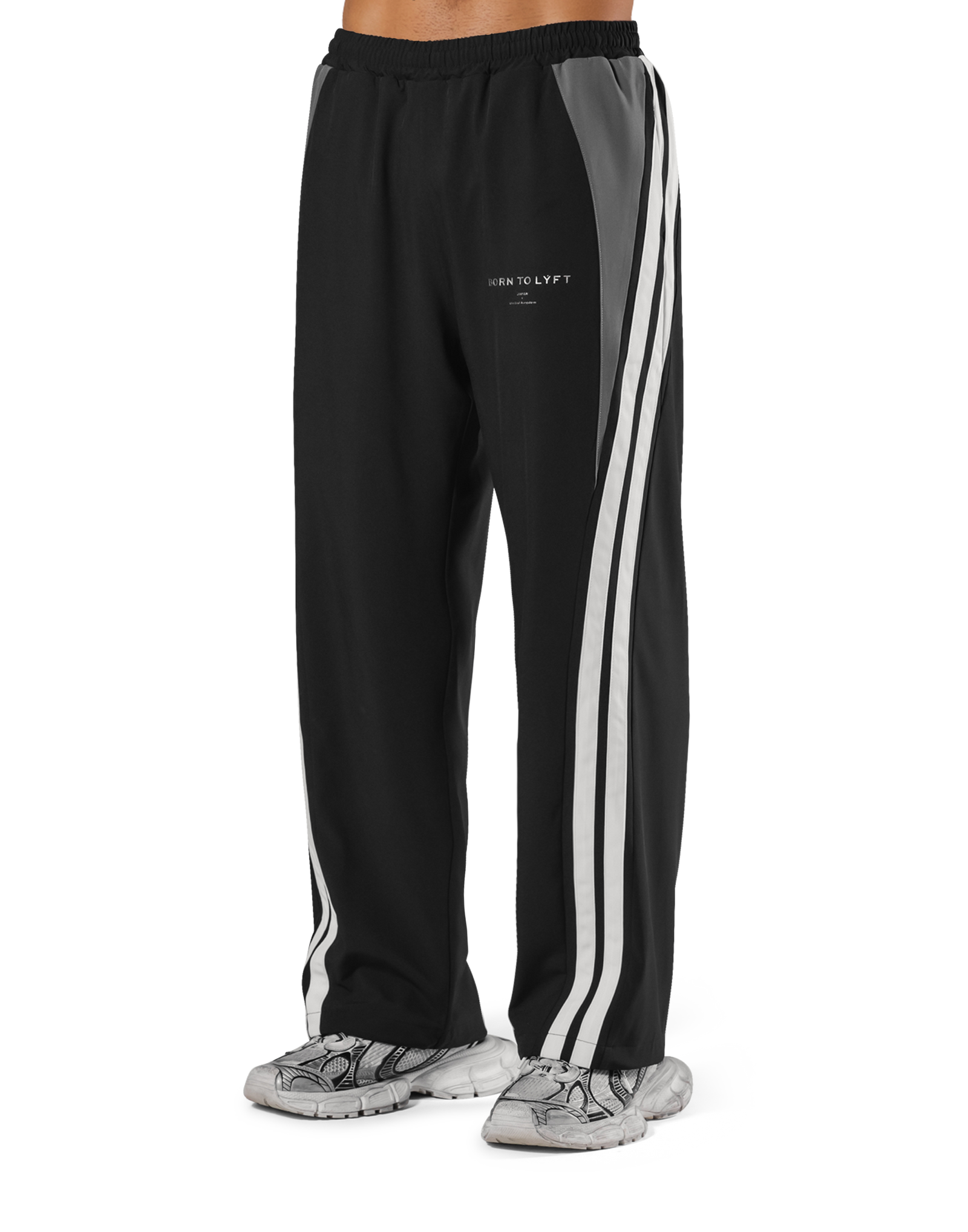 2Line Adjustable Wide Track Pants - Black – LÝFT 2Line Adjustable Wide Track Pants - Black – LÝFT