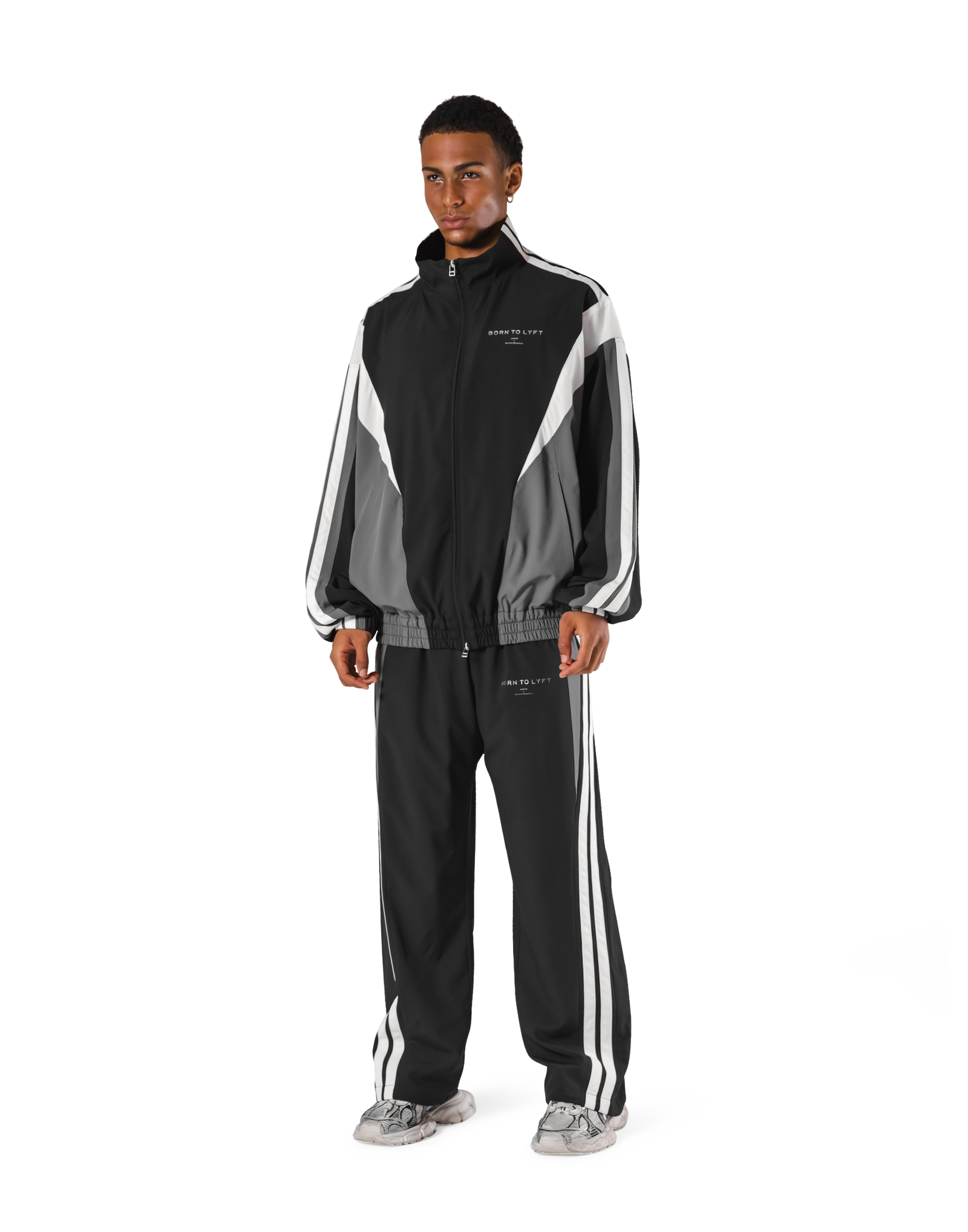 2Line Oversize Track Jacket - Black – LÝFT 2Line Oversize Track Jacket - Black – LÝFT