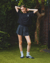 Embossed Nylon Shorts - Black