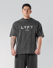 LÝFT Vintage Logo Big T-Shirt - Black