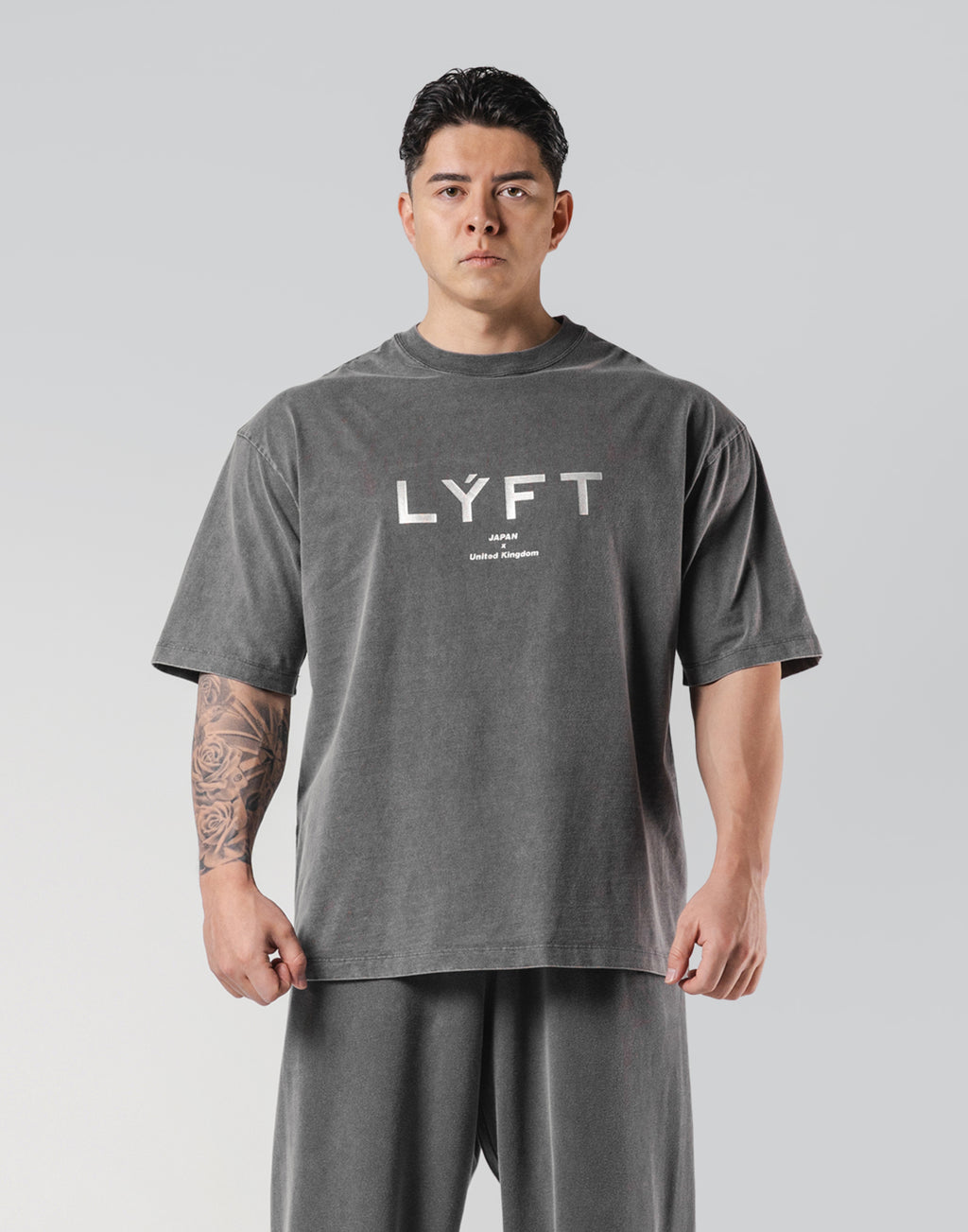 LYFT ダークグレー OVERSIZE VINTAGE REPS Graphic Vintage Big T-Shirts - D.Grey – LÝFT