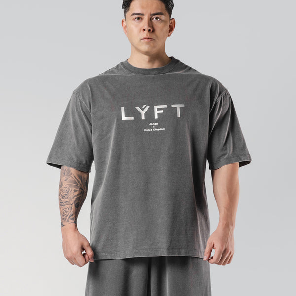 LÝFT Vintage Logo Big T-Shirt - D.Grey LÝFT Vintage Logo Big T-Shirt - D.Grey