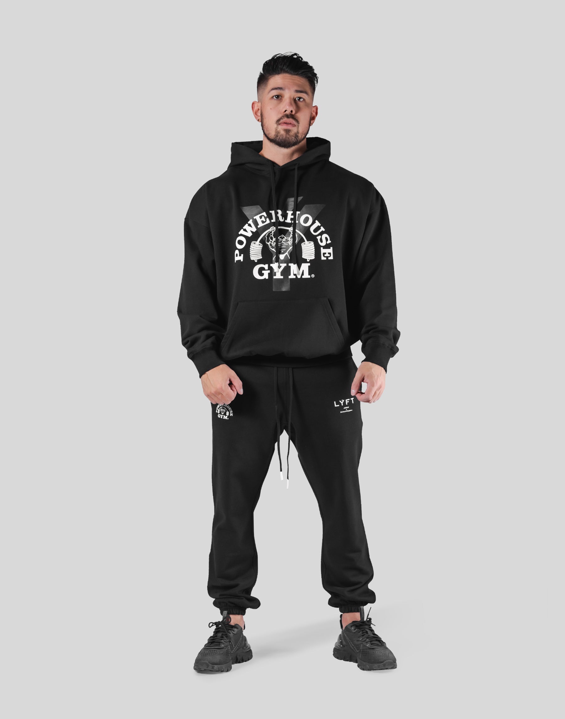 LÝFT × POWER HOUSE GYM パーカー　パンツセット　XL LÝFT × Power House Gym Oversize Sweat Hoodie - Black