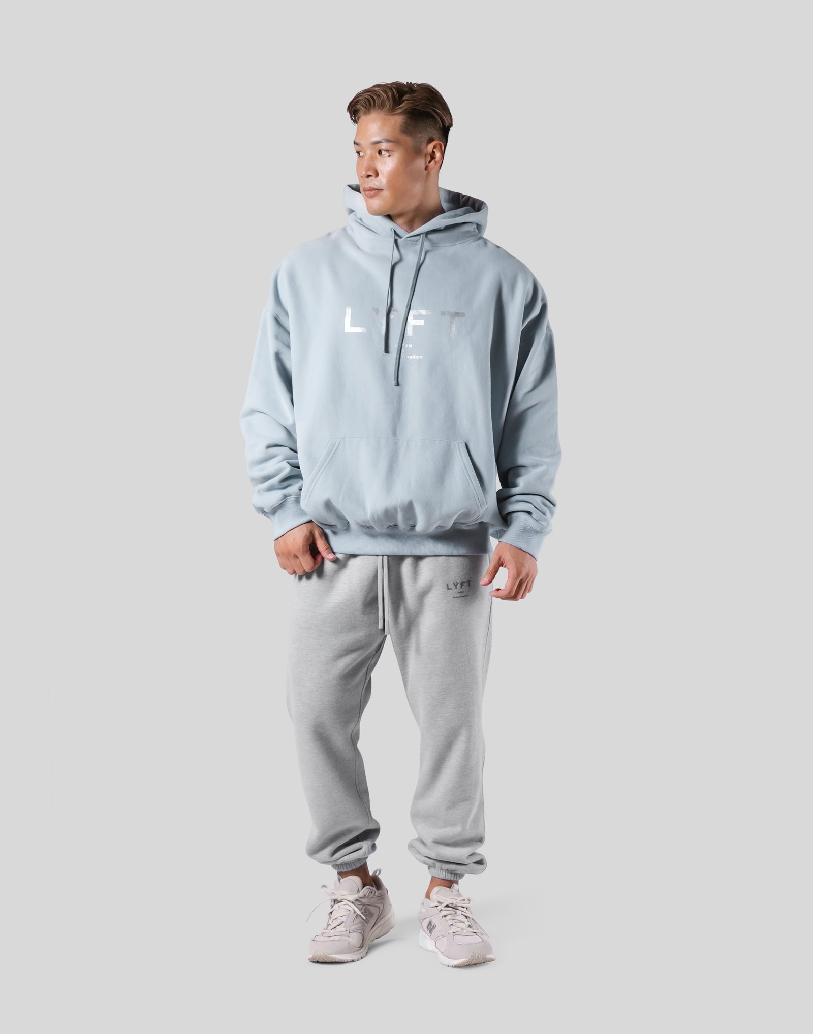 New Flag Oversize Sweat Hoodie - L.Blue – LÝFT