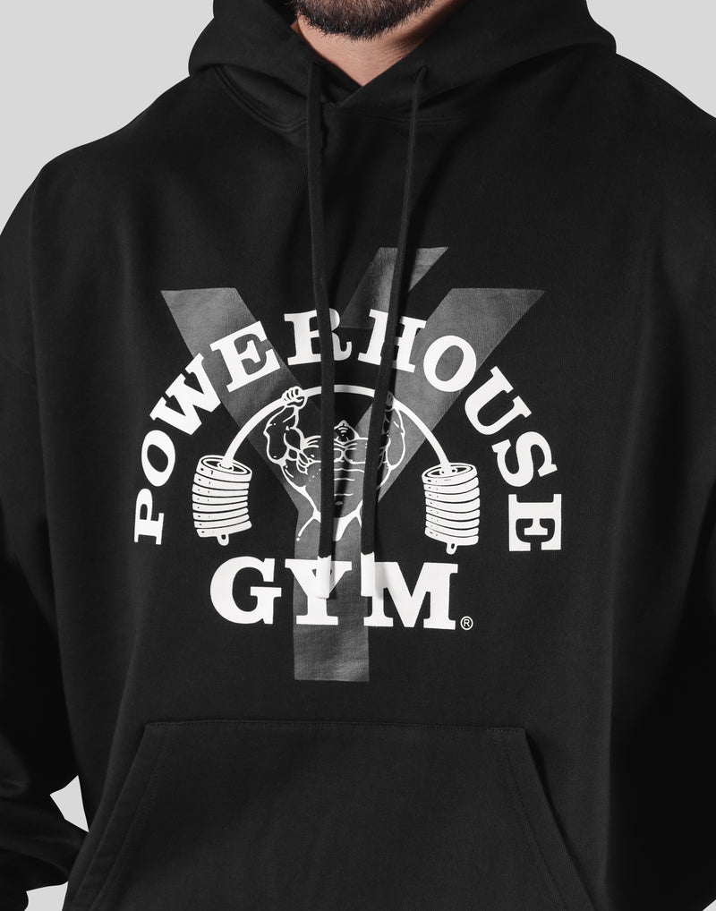 LÝFT × Power House Gym Oversize Sweat Hoodie - Black
