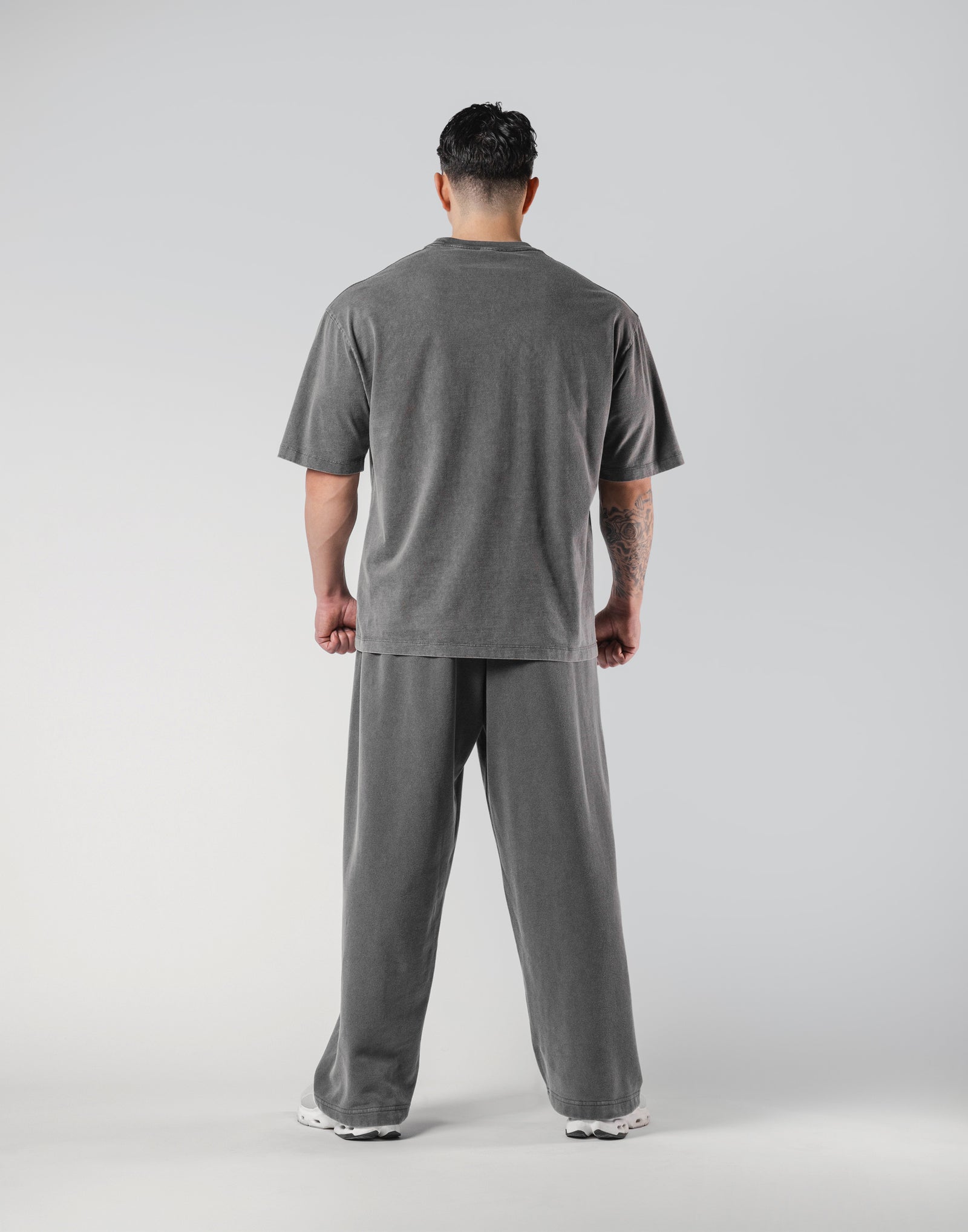 LÝFT Vintage Logo Big T-Shirt - D.Grey