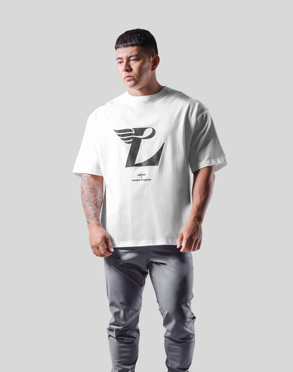 Wing L Logo Big T-Shirt - White