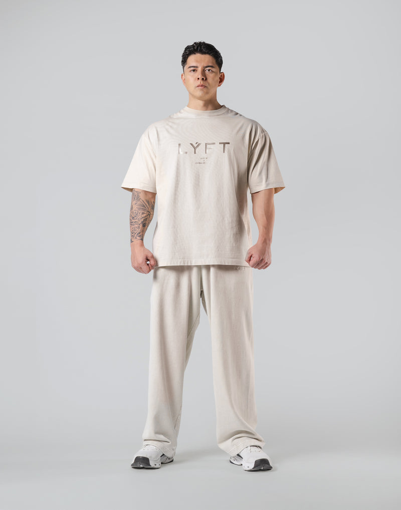 LÝFT Vintage Logo Big T-Shirt - Ivory