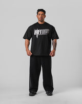 LÝFT ONE Graphic Big T-Shirt - Black