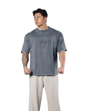 LÝFT Logo Vintage Big T-Shirt V.2 - Blue