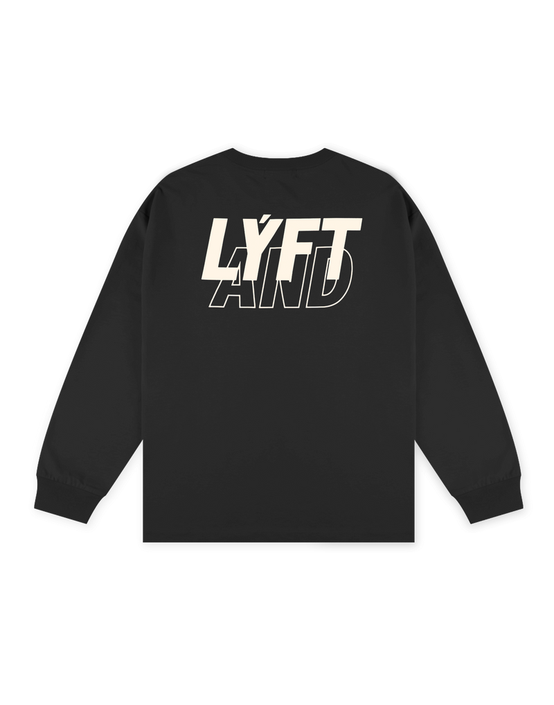 LÝFT × WIND AND SEA Big Long T-Shirt - Black LÝFT × WIND AND SEA Big Long T-Shirt - Black