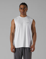 LÝFT Athletic Stretch Mesh Tanktop - White