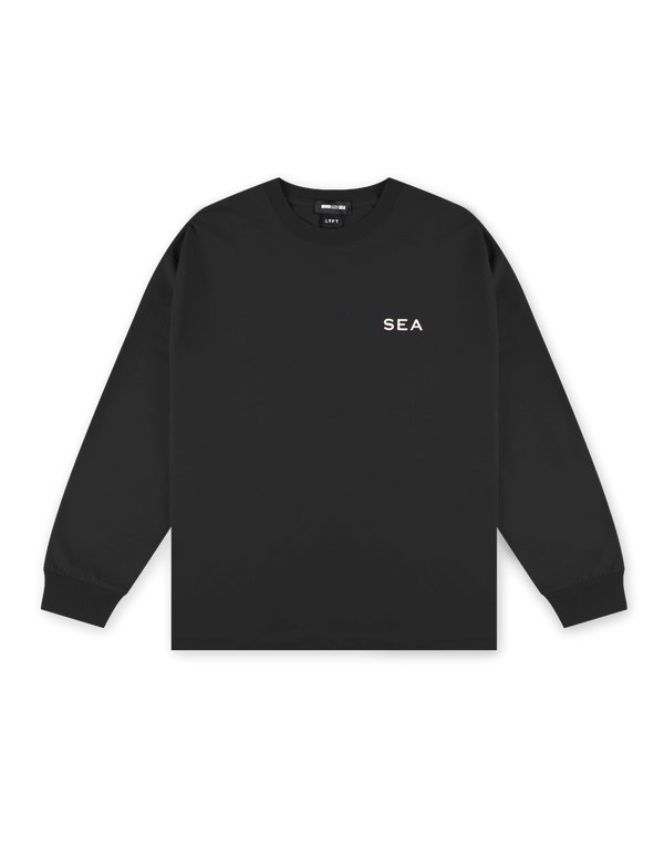 LÝFT × WIND AND SEA Big Long T-Shirt - Black