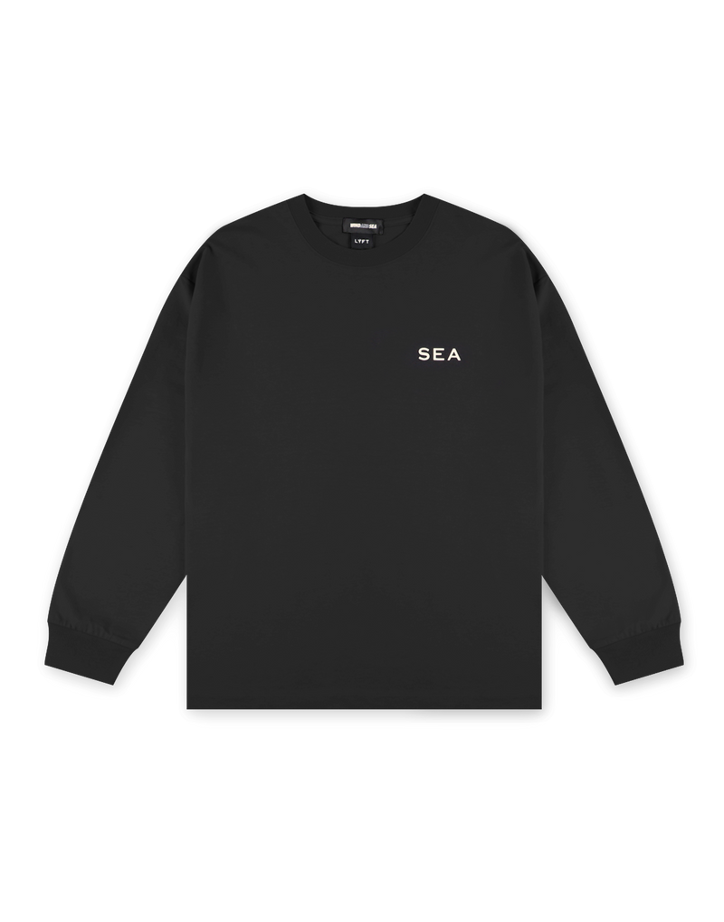 LÝFT × WIND AND SEA Big Long T-Shirt - Black