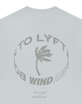 LÝFT × WIND AND SEA Limited Logo Big T-Shirt - L.Blue