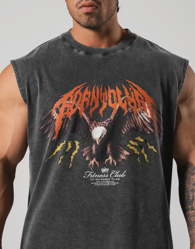 Eagle Graphic Vintage Tanktop - Black – LÝFT