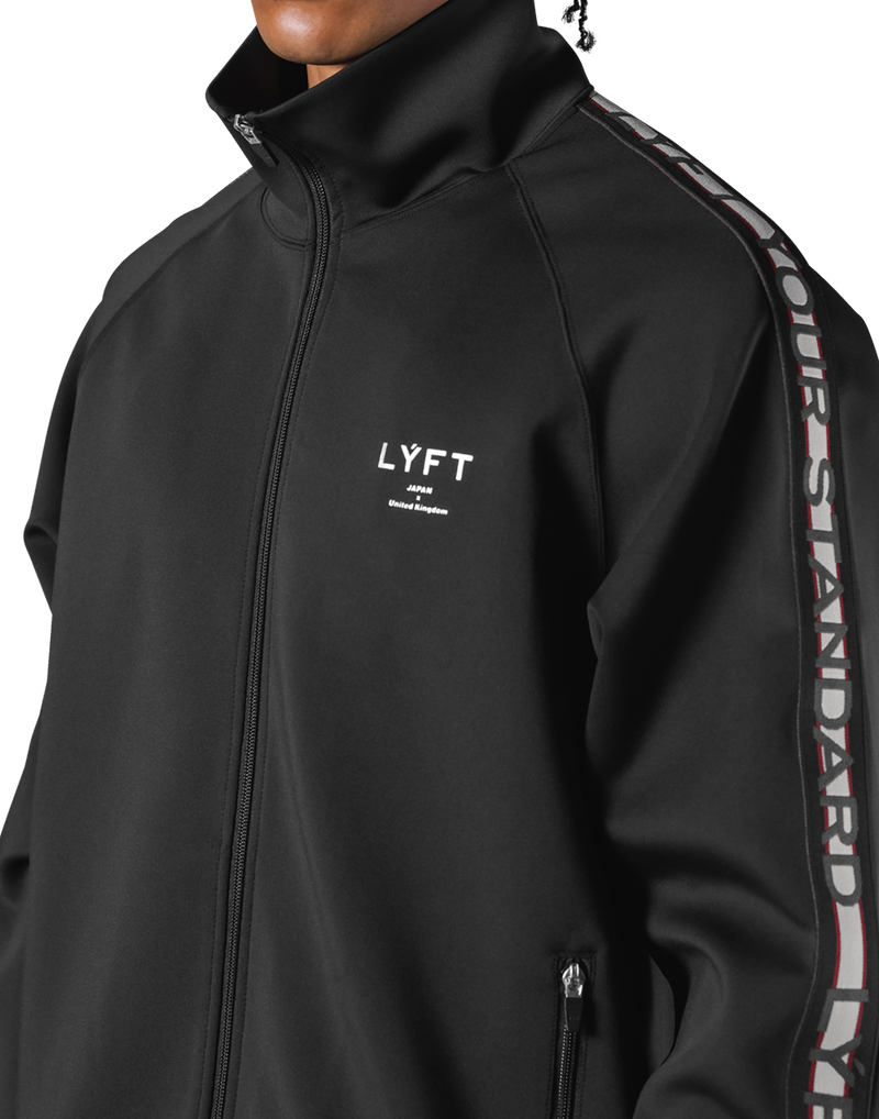 Logo Line Track Jacket - Black – LÝFT Logo Line Track Jacket - Black – LÝFT