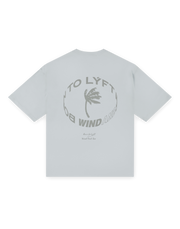 LÝFT × WIND AND SEA Limited Logo Big T-Shirt - L.Blue