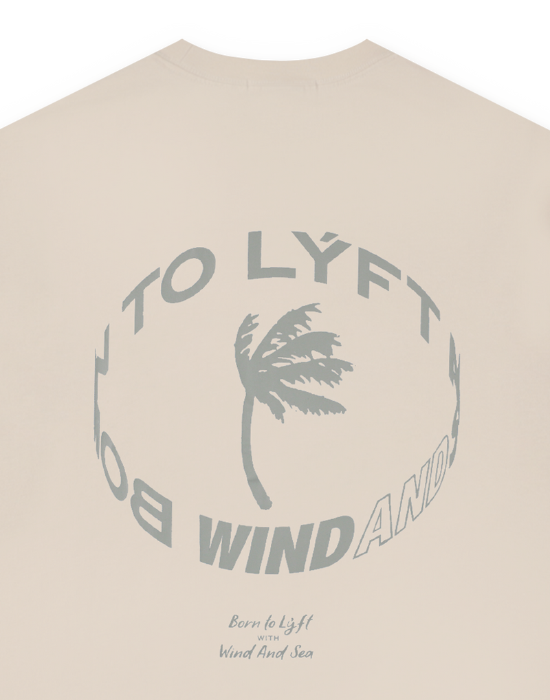 LÝFT × WIND AND SEA Limited Logo Big T-Shirt - Ivory