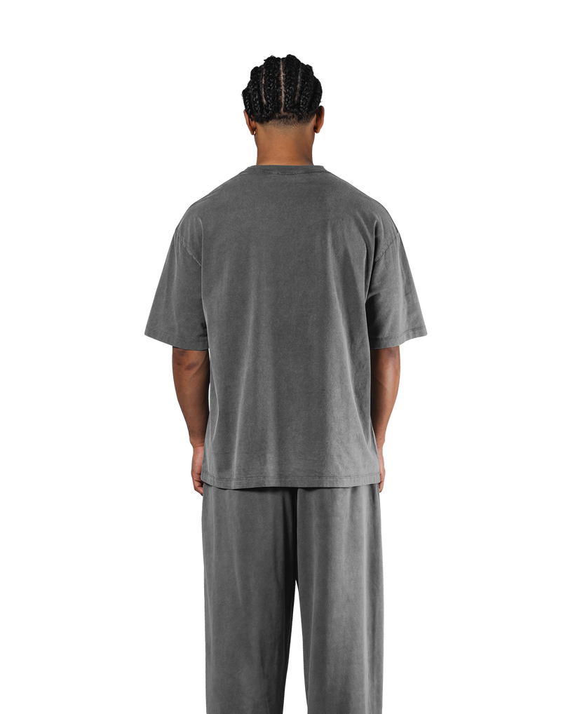 LÝFT Logo Vintage Big T-Shirt V.2 - D.Grey