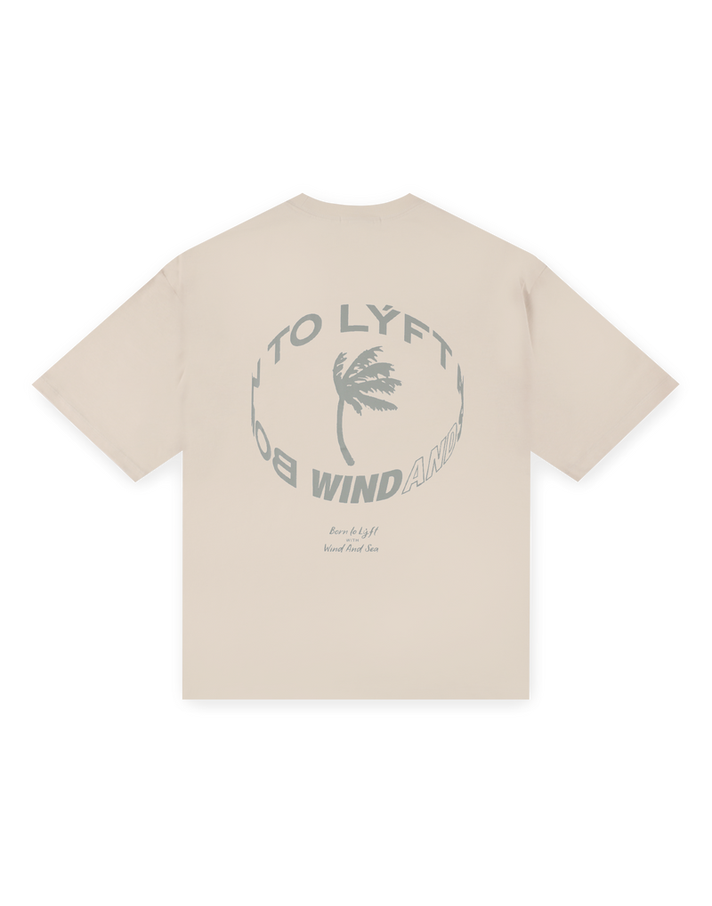 LÝFT × WIND AND SEA Limited Logo Big T-Shirt - Ivory