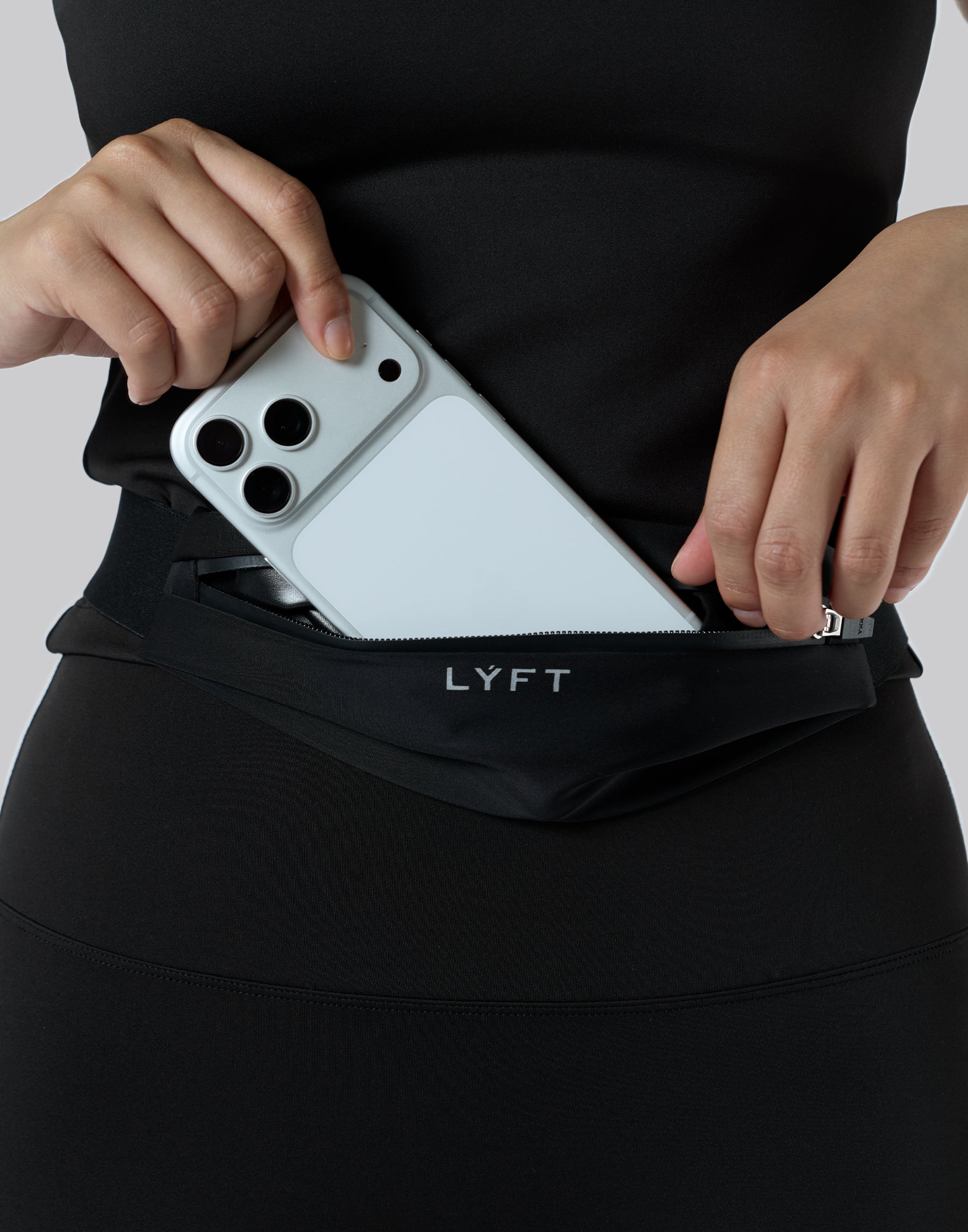 LÝFT Slim Belt Bag - Black