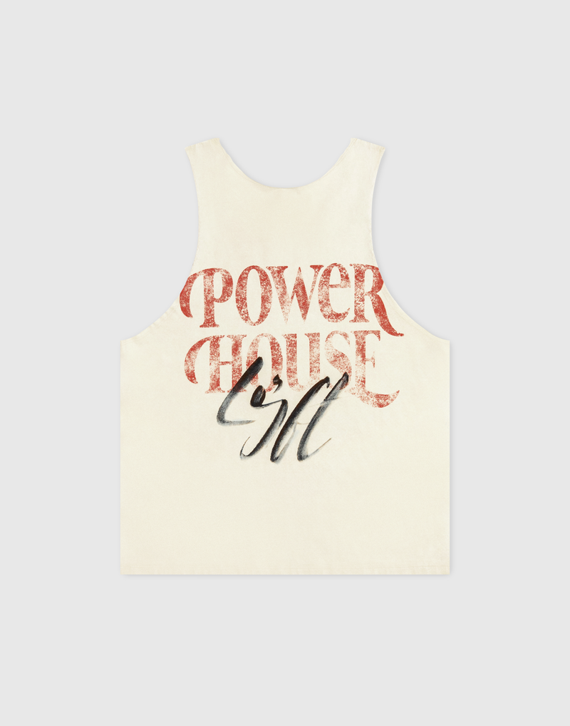 LÝFT × POWER HOUSE GYM VINTAGE TANKTOP他2 LÝFT × Power House Gym Vintage Relax Tanktop - Ivory