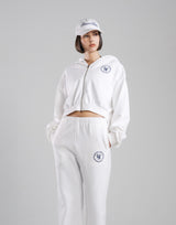 Sorona® Dolman Cropped Sweat Hoodie - White