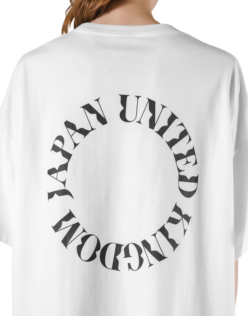 JP × UK Ring Big T-Shirt - White