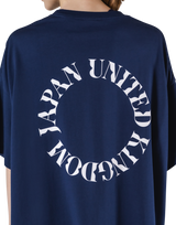 JP × UK Ring Big T-Shirt - Navy