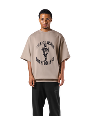 The Classic Sweat Extra Big T-Shirt - Beige