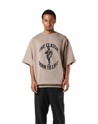 The Classic Sweat Extra Big T-Shirt - Beige – LÝFT The Classic Sweat Extra Big T-Shirt - Beige – LÝFT