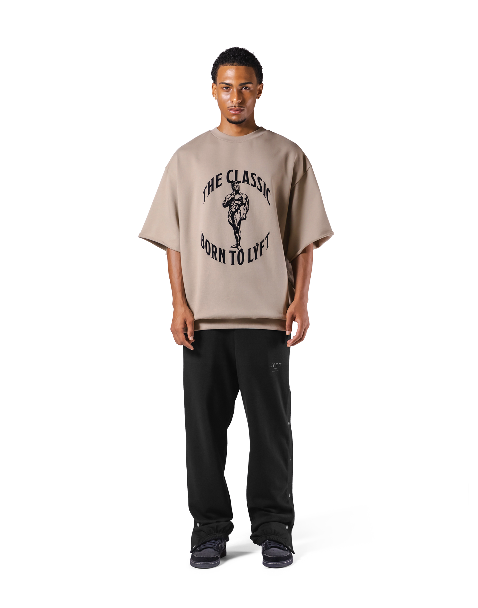 The Classic Sweat Extra Big T-Shirt - Beige – LÝFT The Classic Sweat Extra Big T-Shirt - Beige – LÝFT