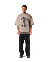 The Classic Sweat Extra Big T-Shirt - Beige