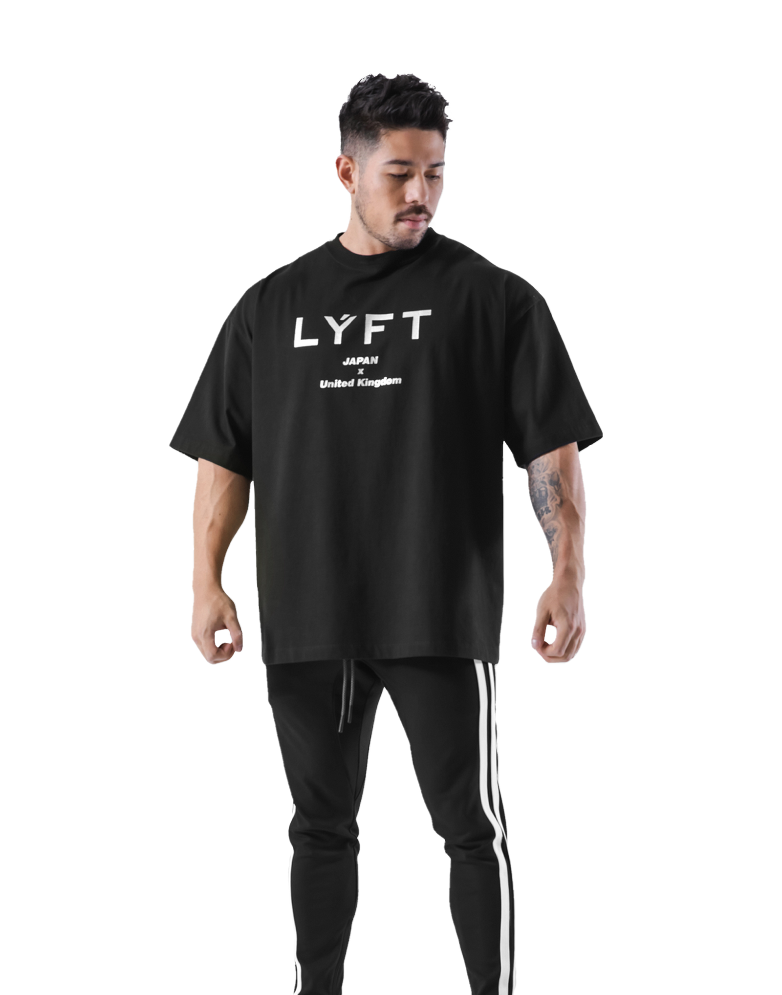 LÝFT Logo Big T-Shirt - Black