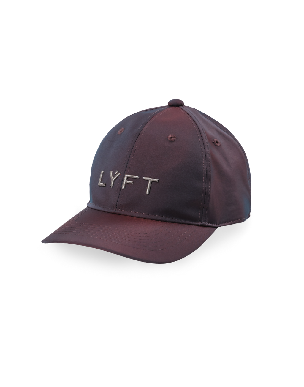 Glossy Nylon Cap - Burgundy