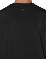 Stretch Waffle Nylon Big T-Shirt - Black