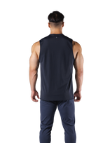 Stretch Waffle Nylon Loose Fit Tanktop 2 - Navy