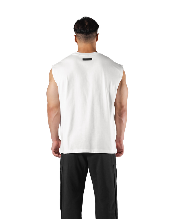 The Classic Loose Fit No Sleeve - White