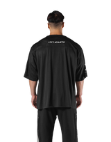 Mythological Graphic Football Shirt - Black