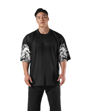 Mythological Graphic Football Shirt - Black