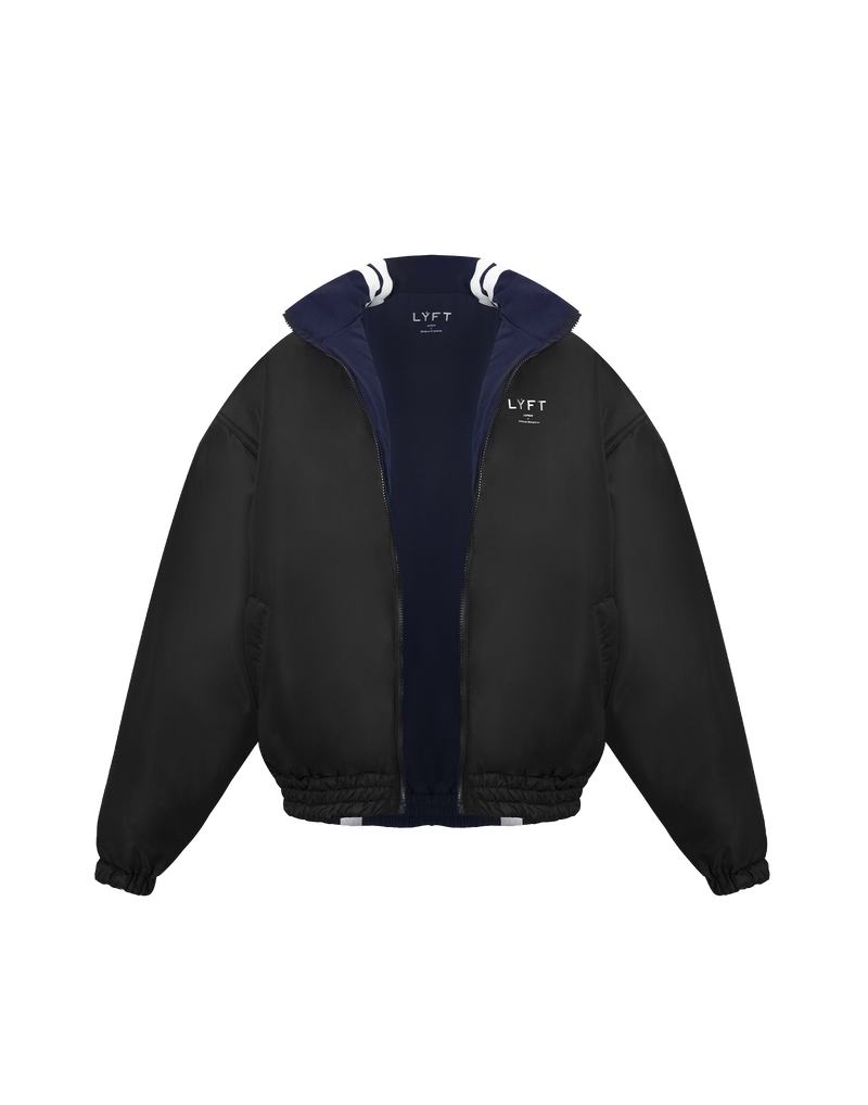 2Line Oversize Reversible Puffer Jacket - Navy