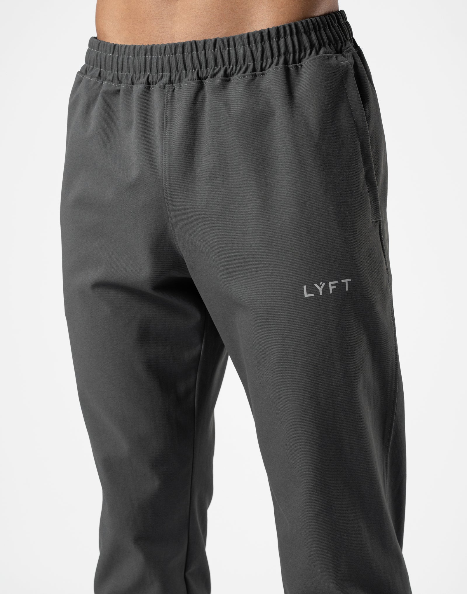 Reflector LÝFT Logo Straight Long Pants - D.Grey