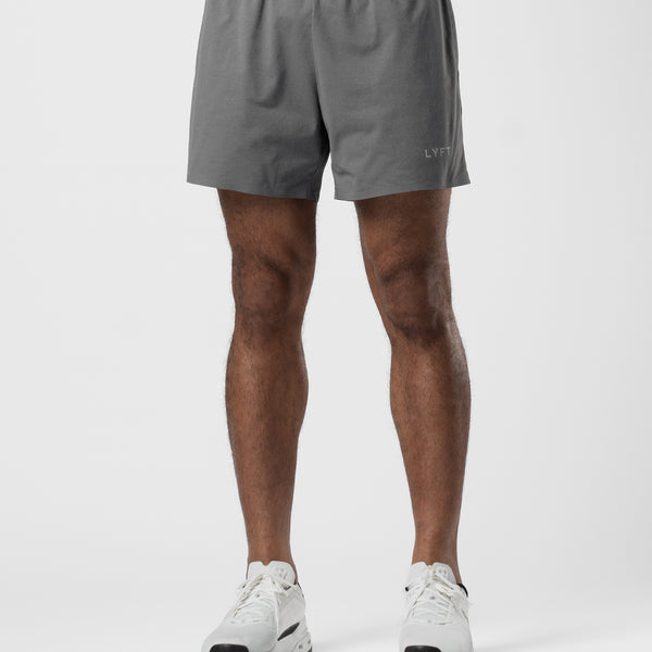 【完売品】LYFT STRETCH NYLON SHORTS - Lサイズ Reflector LÝFT Logo Shorts - D.Grey