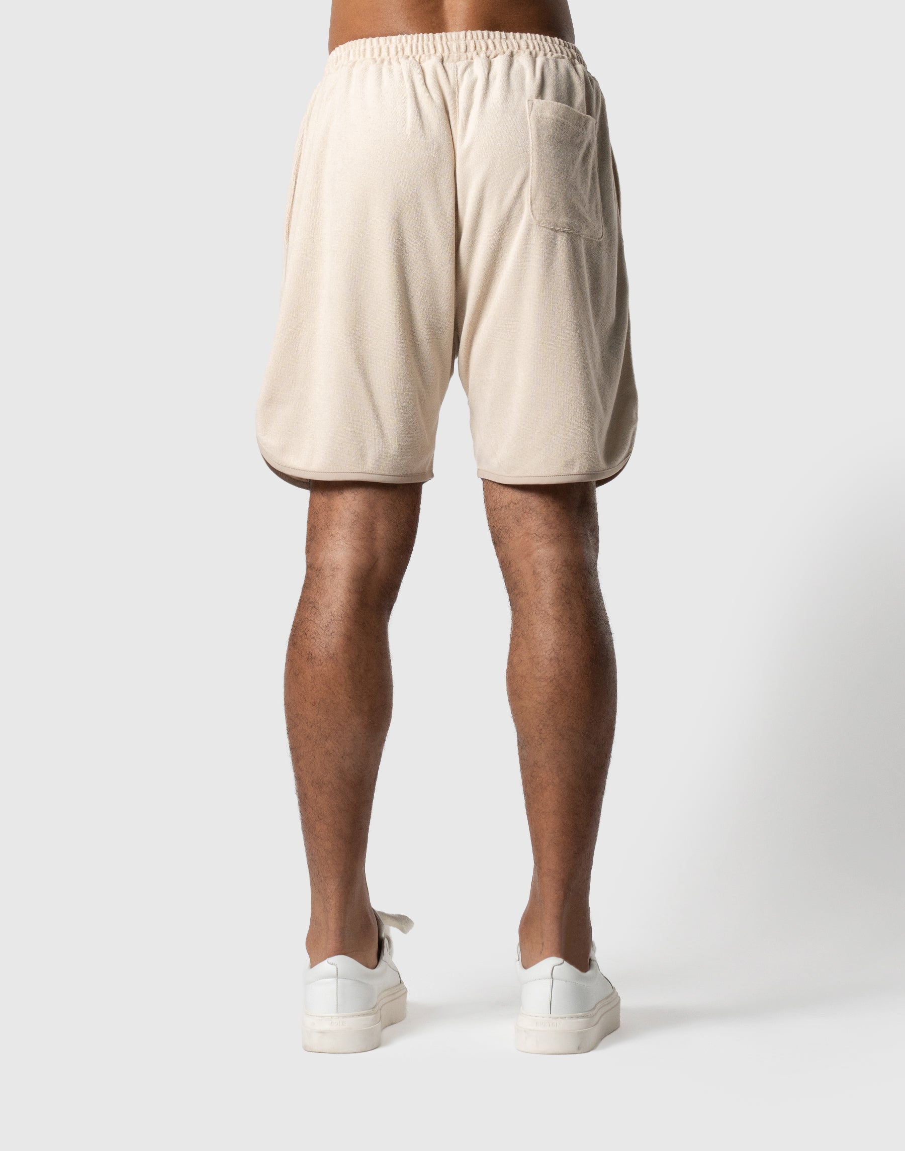 Cursive LÝFT Logo Pile Shorts - Ivory