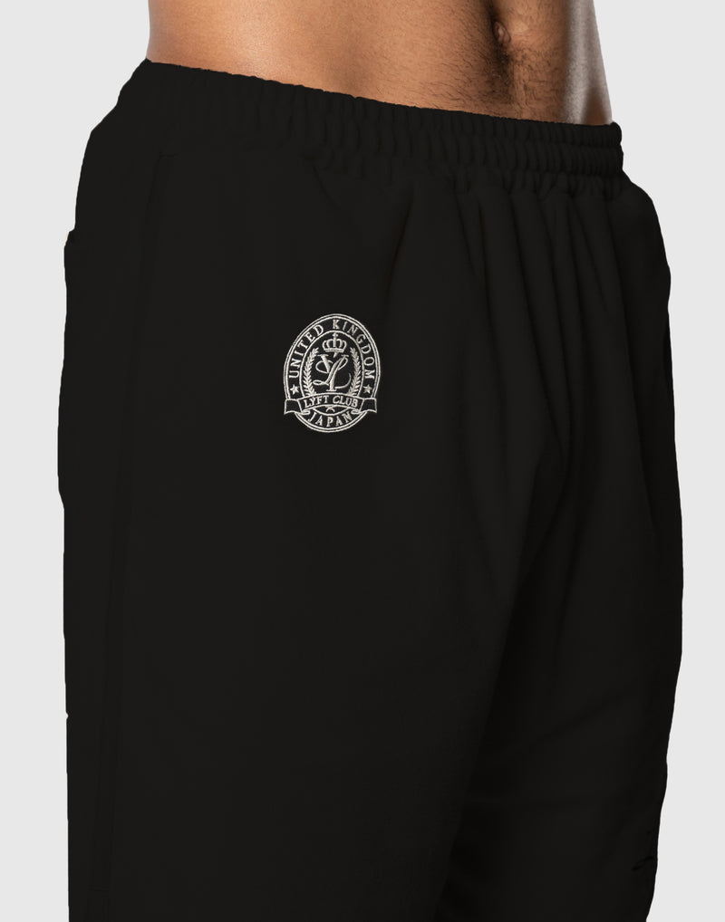 Cursive LÝFT Logo Pile Shorts - Black