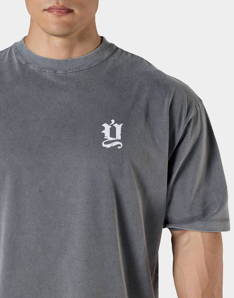 Old Ý Graphic Vintage Big T-Shirt - D.Grey – LÝFT