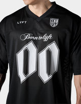 Extra Big Mesh Football T-Shirt - Black