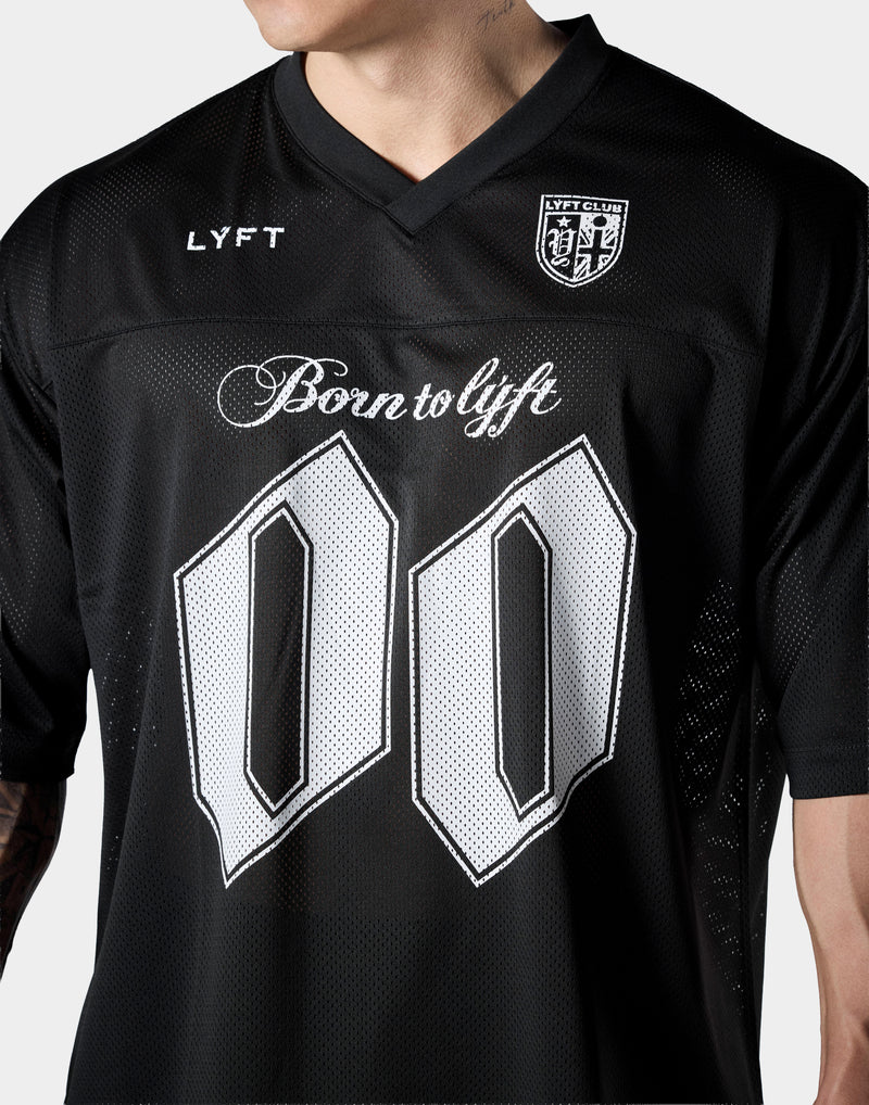 Extra Big Mesh Football T-Shirt - Black – LÝFT